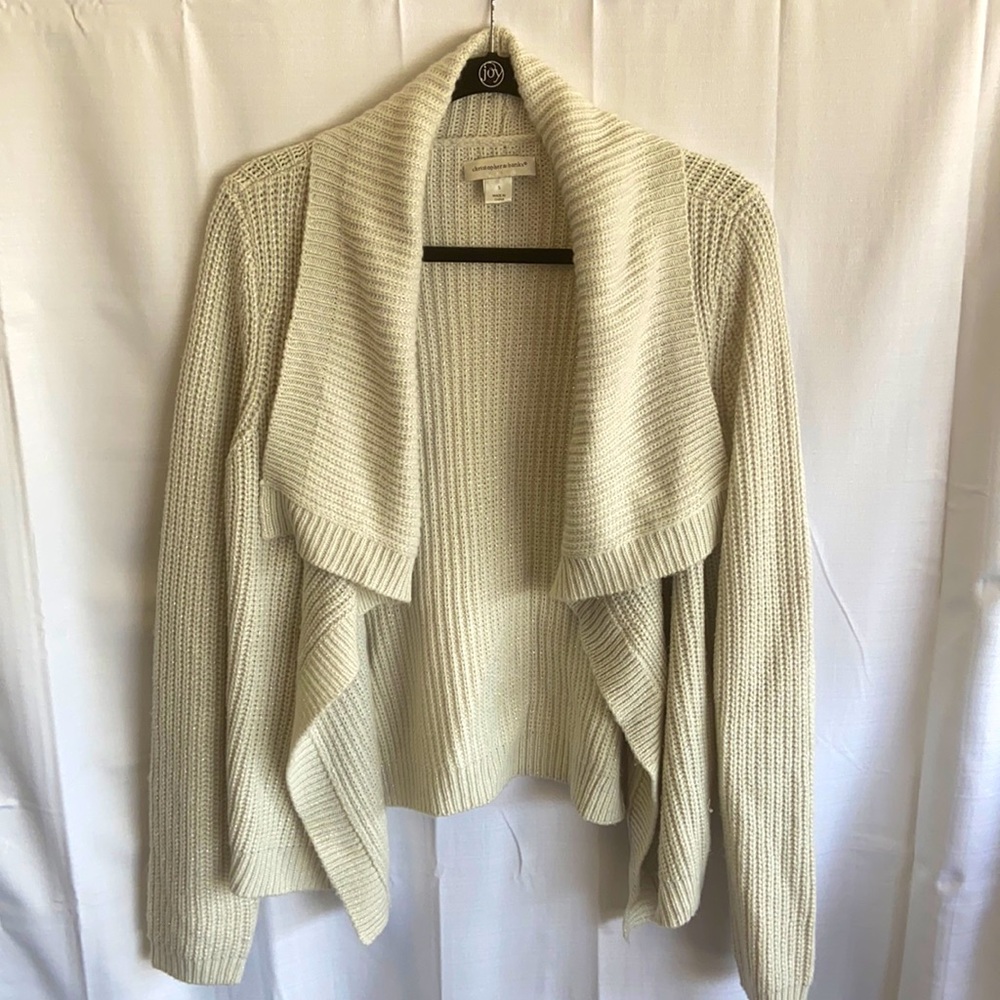 Beautiful Christopher Banks white  sweater with sparkle detail